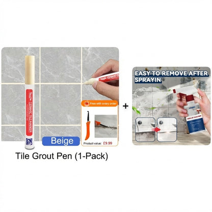 🔥Limited Time Promotion 50% OFF🖌️ Anti-Mould & Waterproof Joint Pen for Ceramic Tiles! 🧱