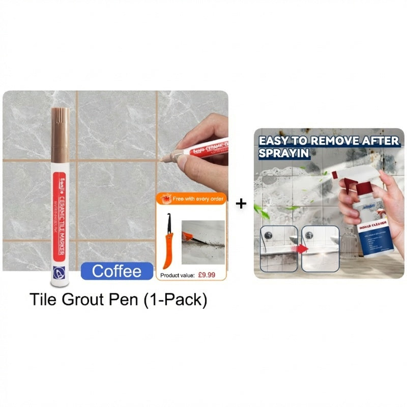🔥Limited Time Promotion 50% OFF🖌️ Anti-Mould & Waterproof Joint Pen for Ceramic Tiles! 🧱