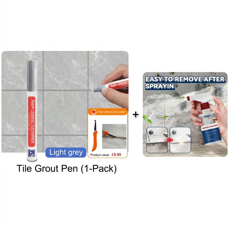 🔥Limited Time Promotion 50% OFF🖌️ Anti-Mould & Waterproof Joint Pen for Ceramic Tiles! 🧱