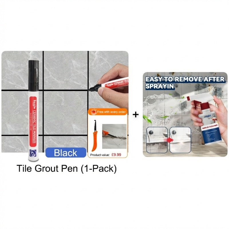 🔥Limited Time Promotion 50% OFF🖌️ Anti-Mould & Waterproof Joint Pen for Ceramic Tiles! 🧱