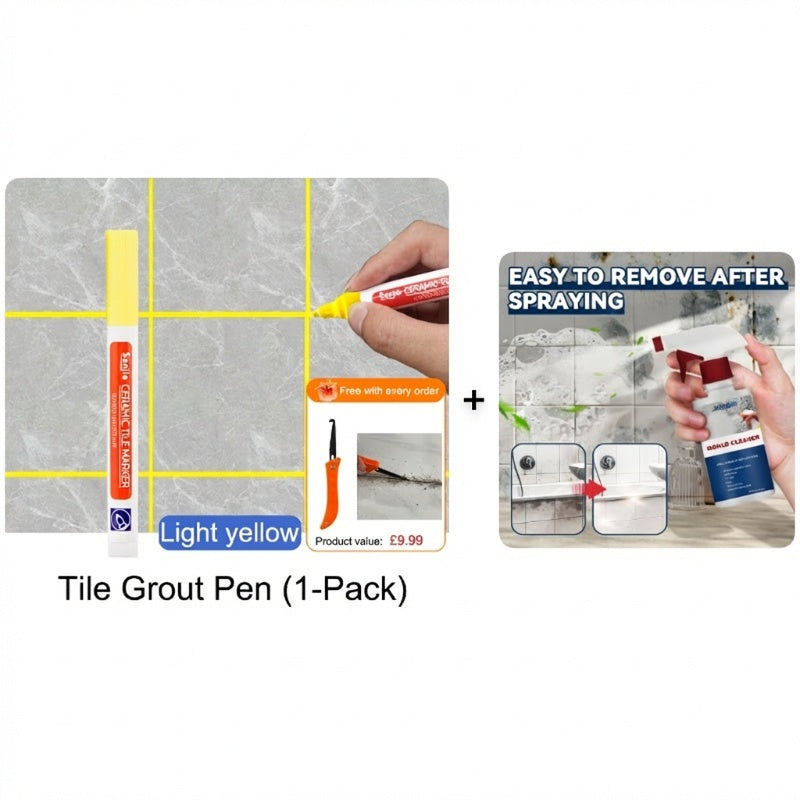 🔥Limited Time Promotion 50% OFF🖌️ Anti-Mould & Waterproof Joint Pen for Ceramic Tiles! 🧱