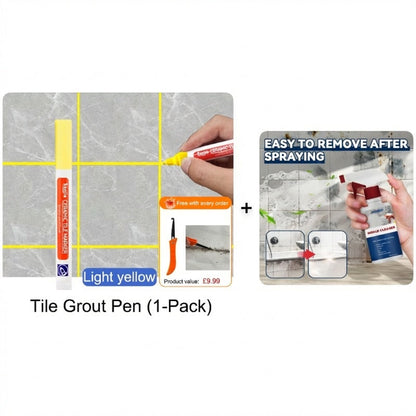 🔥Limited Time Promotion 50% OFF🖌️ Anti-Mould & Waterproof Joint Pen for Ceramic Tiles! 🧱