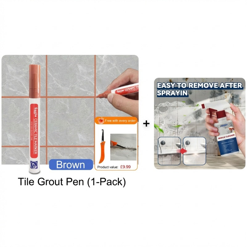🔥Limited Time Promotion 50% OFF🖌️ Anti-Mould & Waterproof Joint Pen for Ceramic Tiles! 🧱