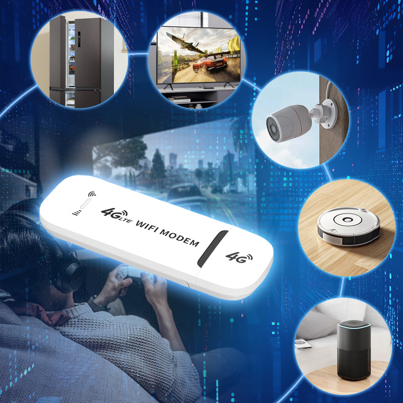 ✨ 2026‘s New Portable Hub | USB 4G LTE Mobile Hotspot | 150Mbps for Travel & Work 🌍