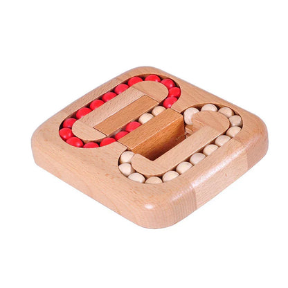 Rotating Magic Bean Fingertip Toy Wood Puzzles For Adults Kids IQ Games