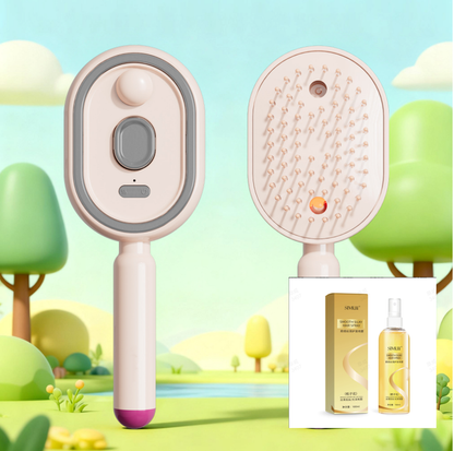 💆‍♀️ 50% OFF NOW! 💧 Electric Spray & Massage Hair Brush – Soothing Scalp Massage, Fine Mist Spraying & Smooth Hair Care – Detangle, Nourish, Relax ✨