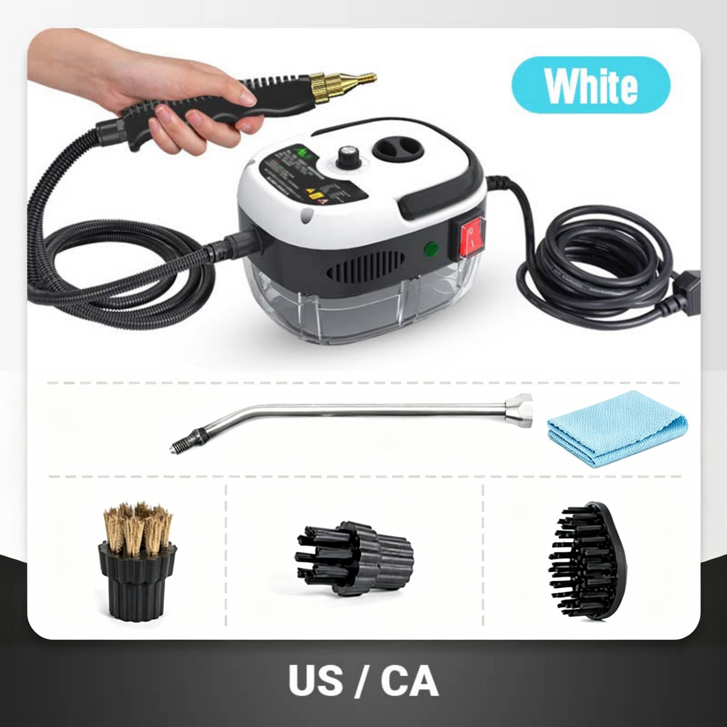 🥳2026 HOT SALE🥳💞50K+ SOLD!🛡️💧50% OFF! 2500W Handheld Steam Cleaner – High‑temp pressurized steam, melts grease & grime. No scrubbing. 🧼✨