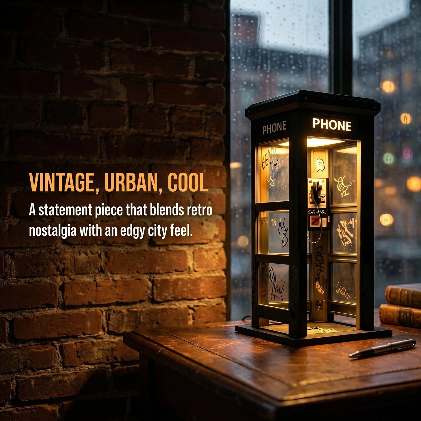 📞50% OFF NOW✨Vintage Phone Booth Ambient Lamp