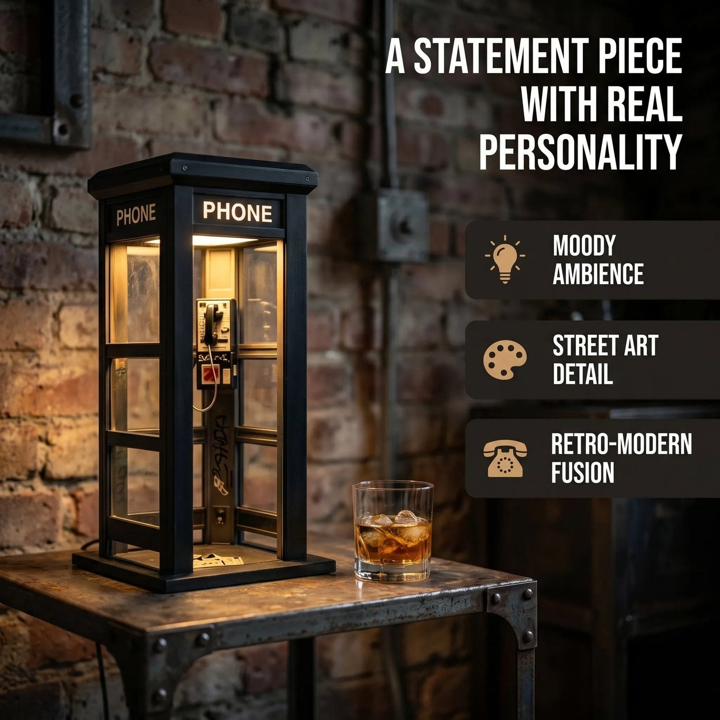 📞50% OFF NOW✨Vintage Phone Booth Ambient Lamp
