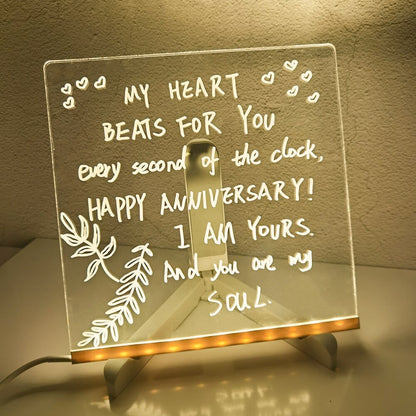 ⏳LAST DAY SALE 50% OFF !! 🎨LED Note Board🎁Buy 1 Get 7 Colour Pens For Free