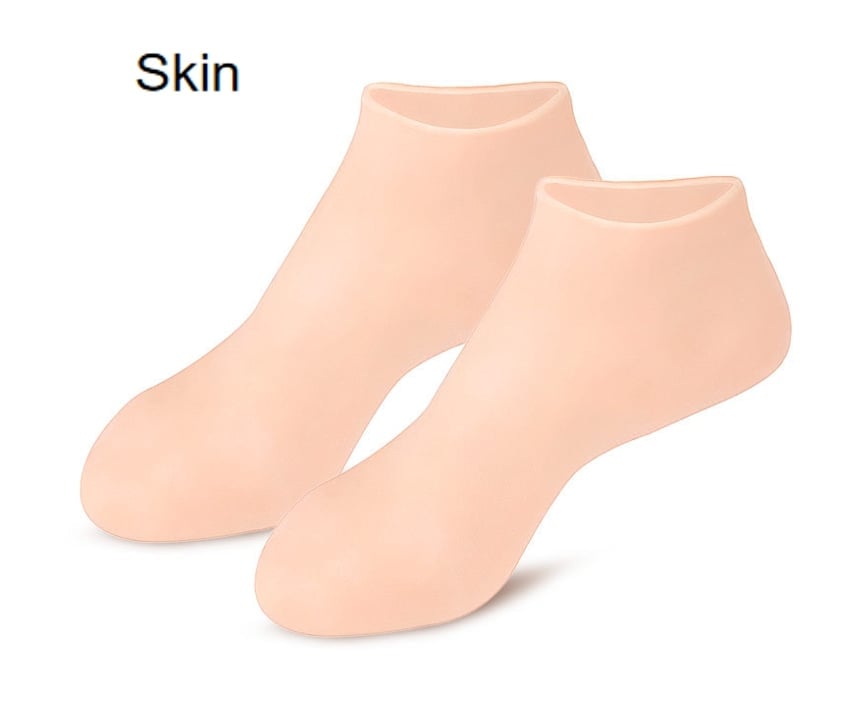 🔥Get 3 items when you buy 1！✨️Enjoy a foot spa anytime anywhere！👣Moisturizing Foot Mask Exfoliating Silicone Socks Beach Protective Socks(3pcs)