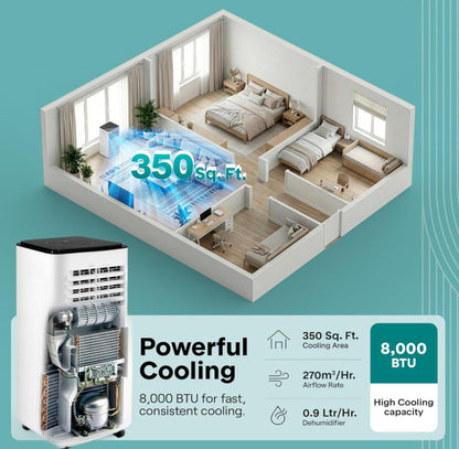 🌬️ Portable Quiet 3-in-1 Air Conditioner with Fan ✅ Direct from Factory ⌛ Limited Stock 💥 Best Price