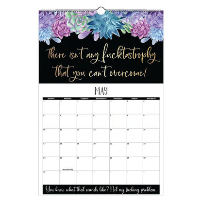 🏆Christmas Pre Sale 49% OFF - Here We F*cking Go Again: 2026 Swear Calendar for Tired-Ass Women