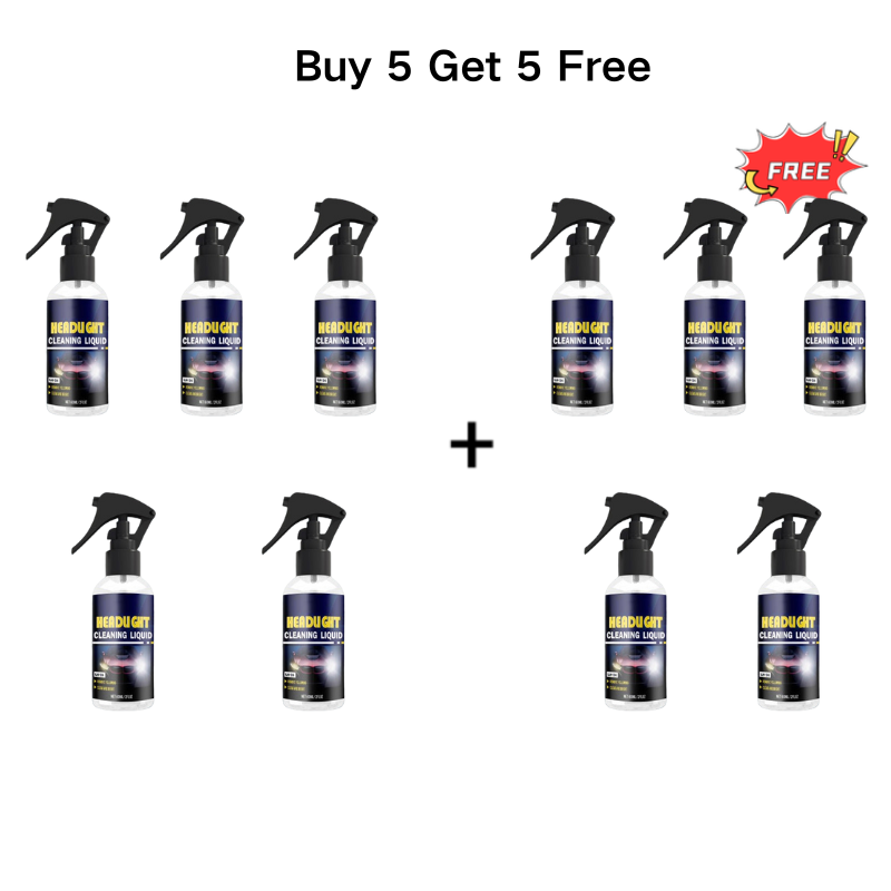 💡 Car Headlight Cleaning & Restoration Agent – Scratch Remover, UV Protection & Anti-Yellowing 🚗