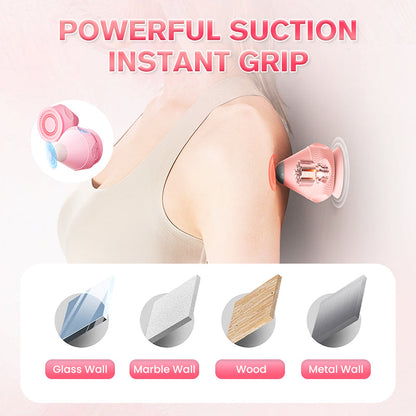 💪Electric Adsorption Type Vibrating Hot Compress Fascia Ball Massager – 3D Kneading | Targets Trigger Points in 30s