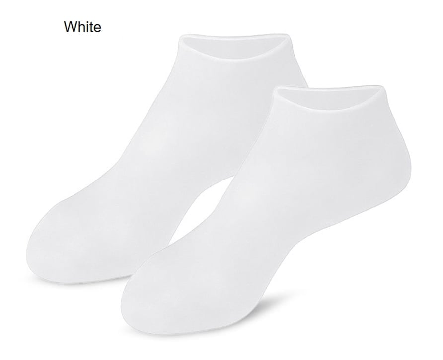 🔥Get 3 items when you buy 1！✨️Enjoy a foot spa anytime anywhere！👣Moisturizing Foot Mask Exfoliating Silicone Socks Beach Protective Socks(3pcs)