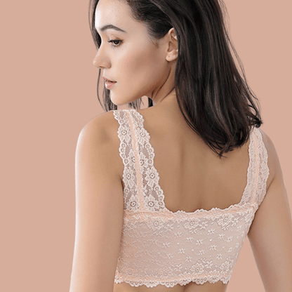 Sexy Push Up Bra, Breathable Lace Front Zipper Bra for Women, Plus Size 🌸