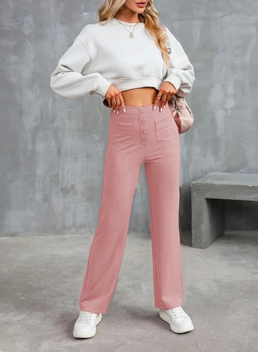 Women's Casual High Waist Stretch Pants