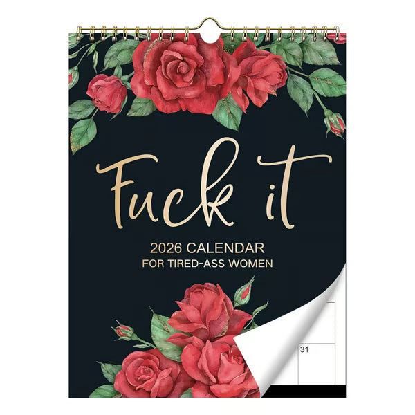 🏆Christmas Pre Sale 49% OFF - Here We F*cking Go Again: 2026 Swear Calendar for Tired-Ass Women