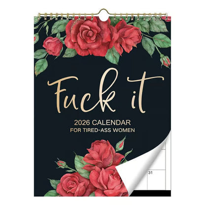 🏆Christmas Pre Sale 49% OFF - Here We F*cking Go Again: 2026 Swear Calendar for Tired-Ass Women