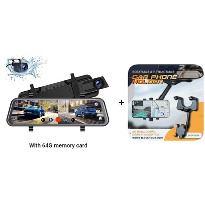 🔥 LIMITED-TIME 60% OFF! 📹 10" HD Multi-Function Touch Screen Car Recorder – Dual Lens, GPS, Loop Recording 🗺️