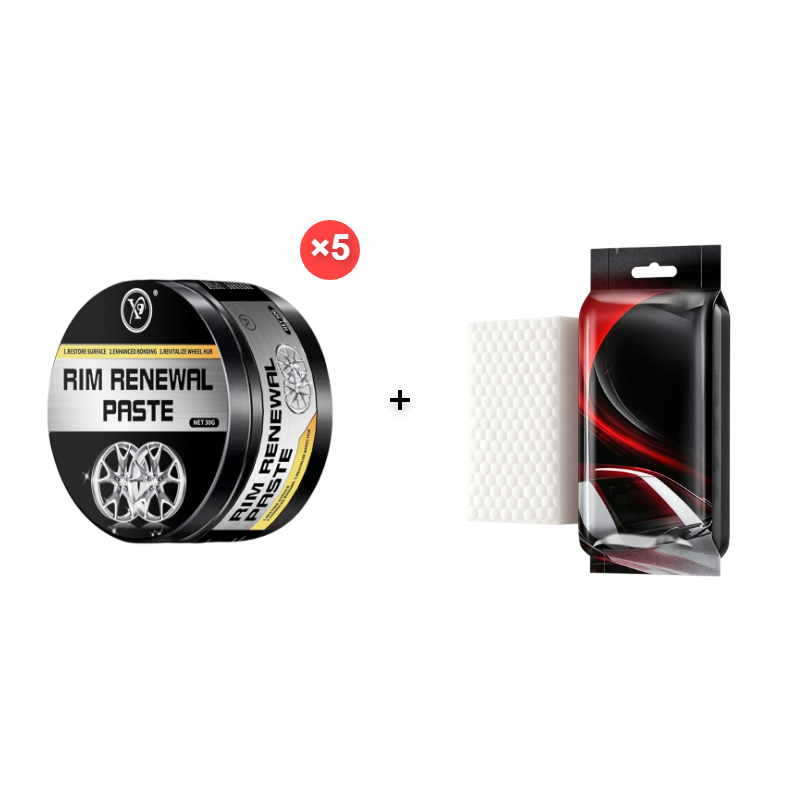 🔥Buy 1 Get 1 Free(each only 8.5$!!!)🔥50K+ SOLD!💨✨All-in-One Wheel Care & Restoration Paste