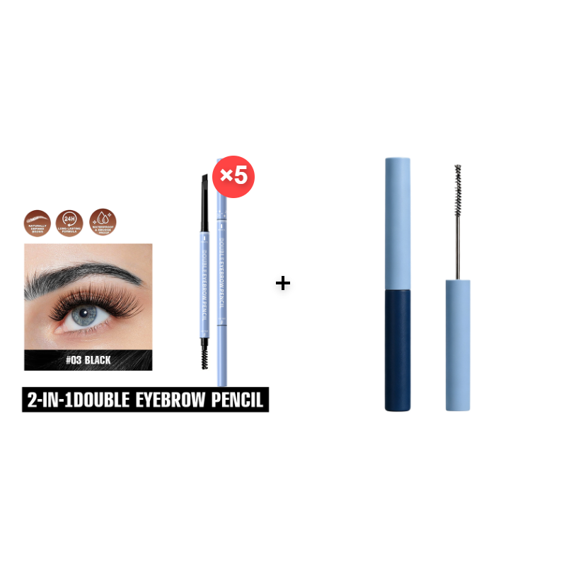 🔥Buy 1 Get 1 Free!!🔥 Draw Like a Pro! 2-in-1 Waterproof Brow Pencil + Gel – Micro-Lines That Mimic Real Hairs 🖌️