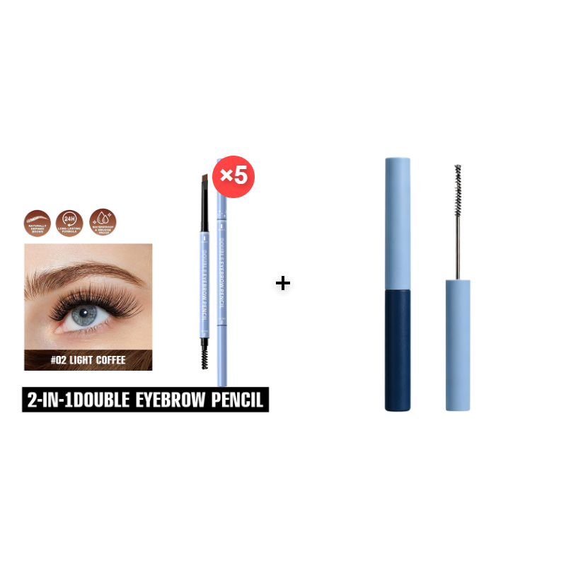 🔥Buy 1 Get 1 Free!!🔥 Draw Like a Pro! 2-in-1 Waterproof Brow Pencil + Gel – Micro-Lines That Mimic Real Hairs 🖌️