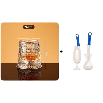 🔥360° Rotating Whiskey Glass Tumbler