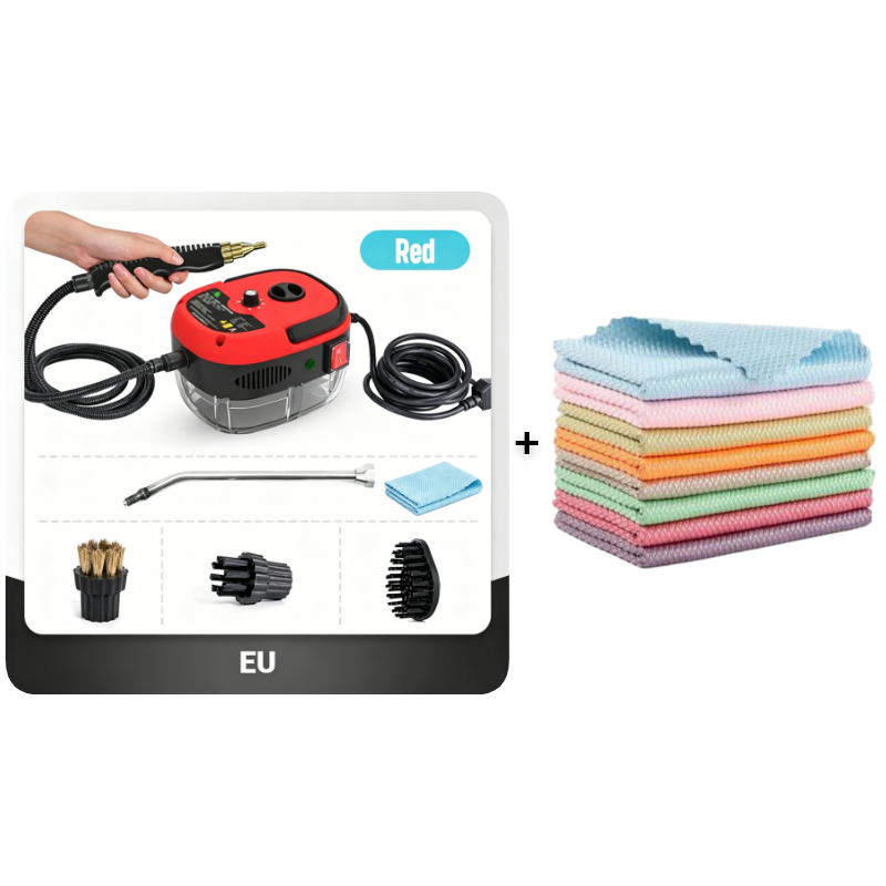 🥳2026 HOT SALE🥳💞50K+ SOLD!🛡️💧50% OFF! 2500W Handheld Steam Cleaner – High‑temp pressurized steam, melts grease & grime. No scrubbing. 🧼✨