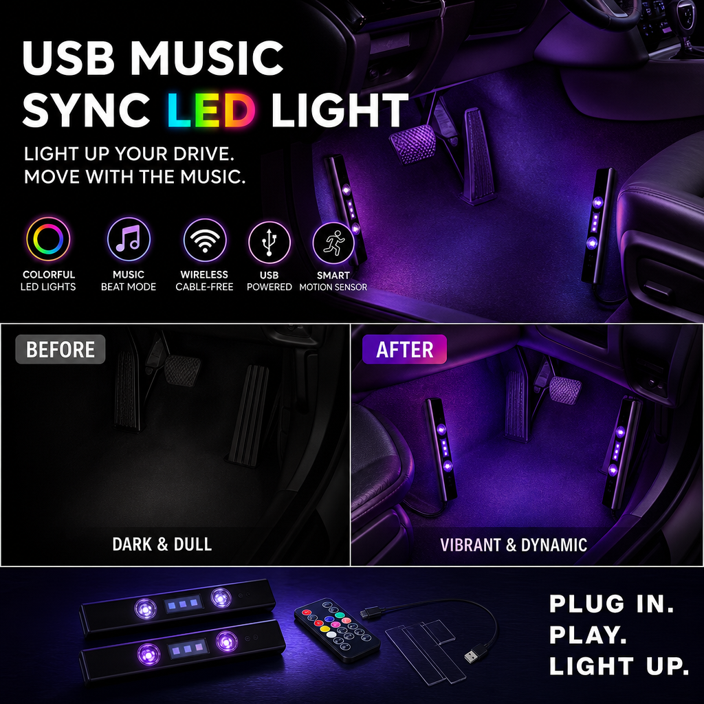 🔥50% discount🔥LED ambient light with wireless charging