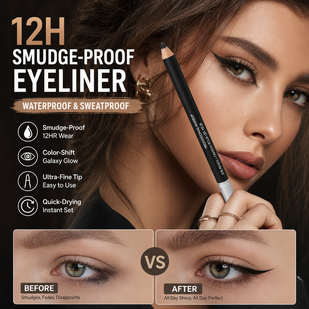 ⏳Time-Limited Special⏰Soft Smudgeable Eyeliner Pencil – Long-Lasting, Effortless Blend