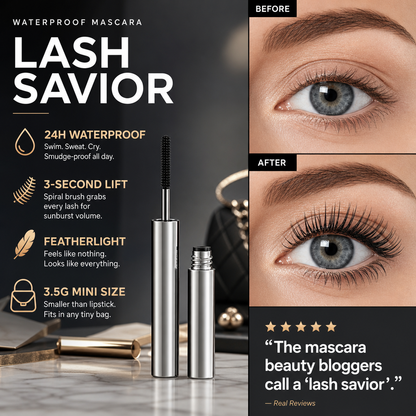🔥 50% OFF · Waterproof Curling & Lengthening Mascara ✨