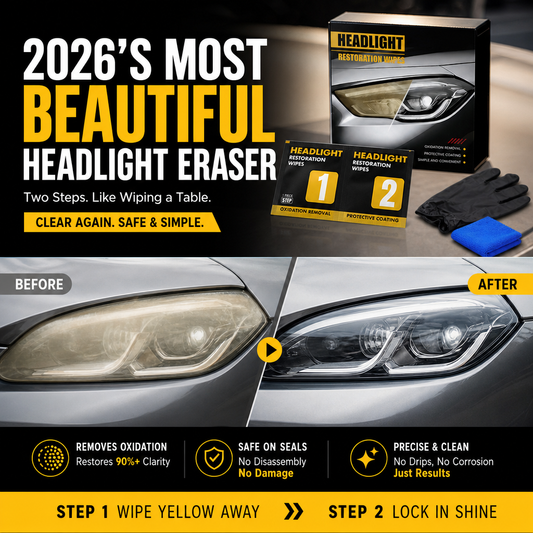 📢📢Buy 5 get 5 free⏰2-Step Car Headlight Restoration Wipe Kit