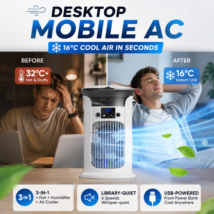🔥Limited Time Promotion 50% OFF🔥3-in-1 Desktop Air Cooler Fan