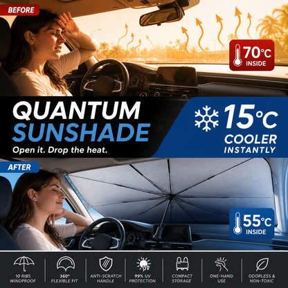 Car Windshield Sun Shade Umbrella - Foldable Car Umbrella Sunshade Cover UV Block Car Front Window