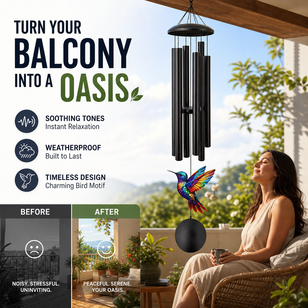 🎵 LIMITED-TIME 50% OFF! 💥 Vintage Metal Memorial Wind Chimes – Soothing Melody, Rust-Resistant Aluminum, Retro Design ✨
