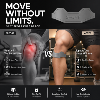 Health Every Day🏃‍♀️Silicone Patellar Tendon Support Strap