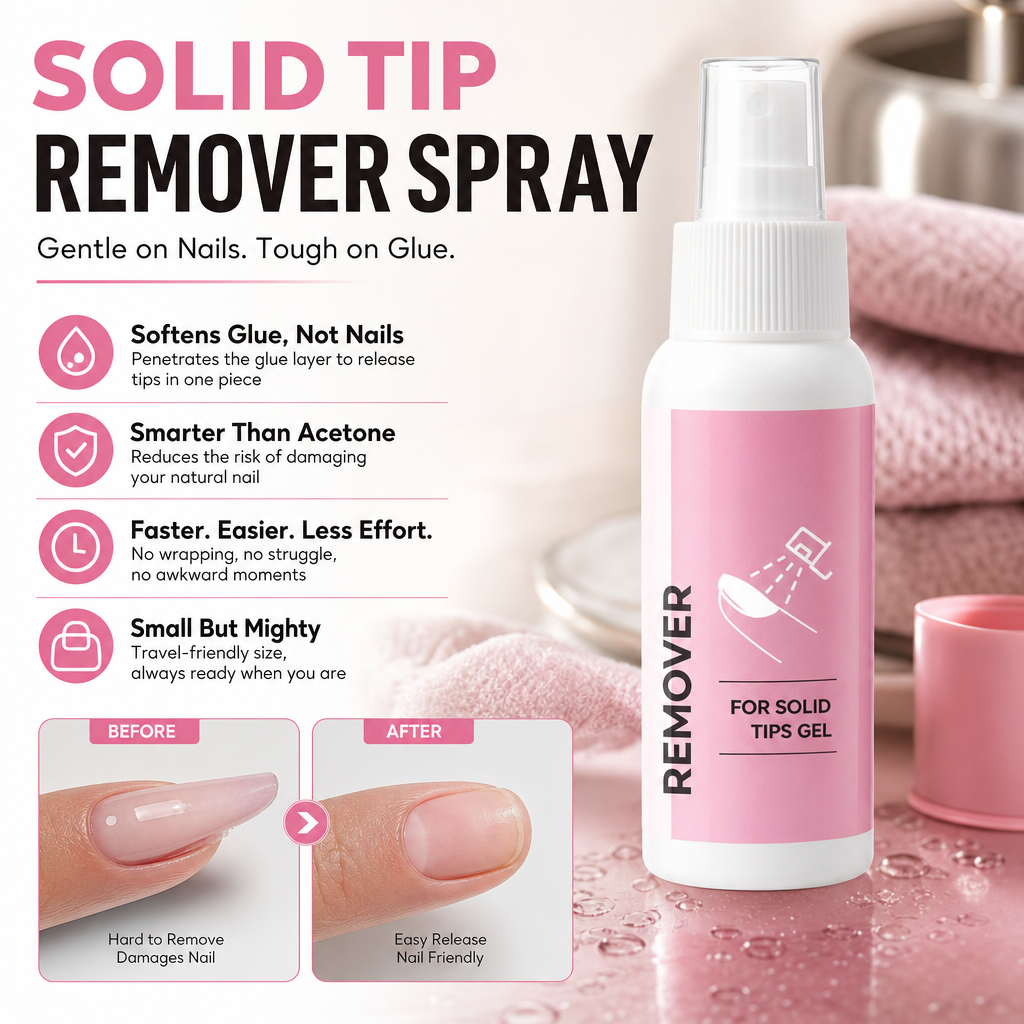 🔥Limited Time Promotion 50% OFF🔥Solid Glue Gel Remover Spray for Press-on Nails