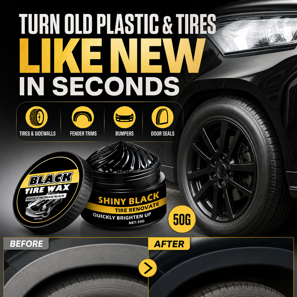 🔥Limited Time Promotion 50% OFF🔥Multi-Purpose Car Trim & Tire Restoration Wax