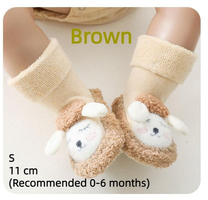 🎁Best Christmas Gift For Baby 50% OFF💖Baby Cartoon Plush Cotton Toddler Shoes