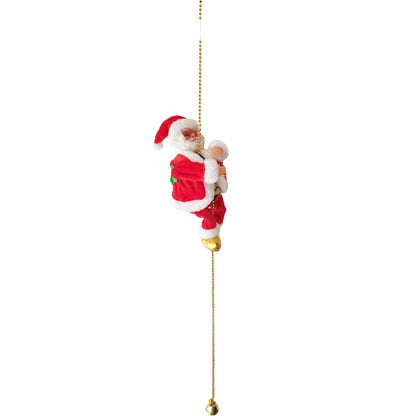 🔥2024 BEST GIFT TO FAMILY🔥 Electric Fireplace Climbing Santa Claus Musical Toys