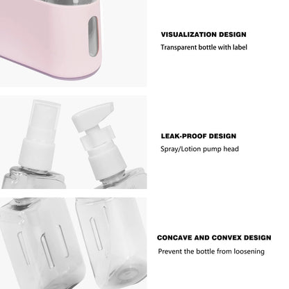 🔥Travel Smarter🔥Mini Shampoo Dispenser Portable Travel Bottle Set