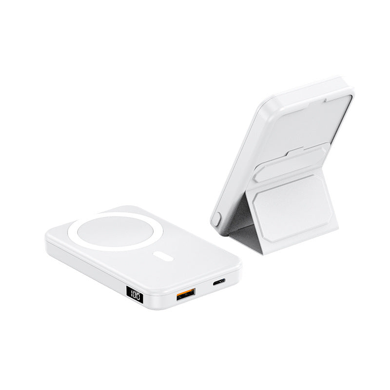 🔥Limited Time Promotion 50% OFF🔥Mini Foldable Wireless Magnetic Power Bank with Stand