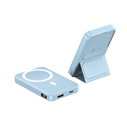 🔥Limited Time Promotion 50% OFF🔥Mini Foldable Wireless Magnetic Power Bank with Stand