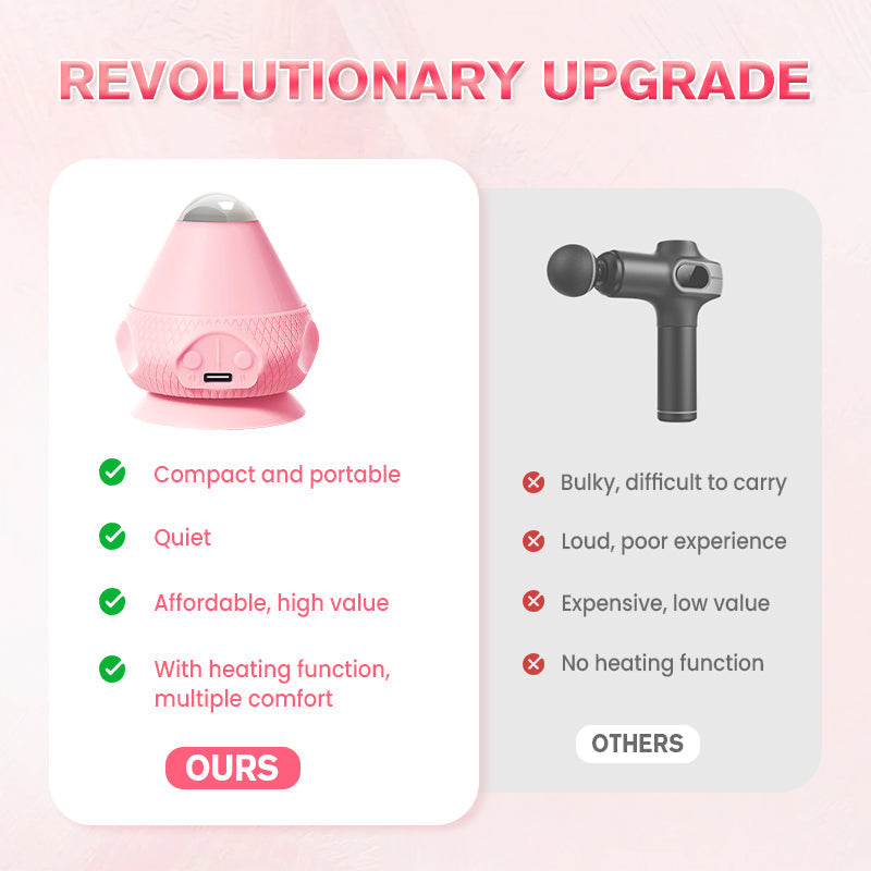💪Electric Adsorption Type Vibrating Hot Compress Fascia Ball Massager – 3D Kneading | Targets Trigger Points in 30s