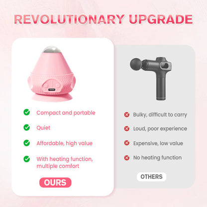 💪Electric Adsorption Type Vibrating Hot Compress Fascia Ball Massager – 3D Kneading | Targets Trigger Points in 30s