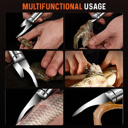 🔥Hot Buy 2 Get 1 Free🔥 5 in 1 multifunctional shrimp line fish maw knife, 🔥BUY MORE SAVE MORE