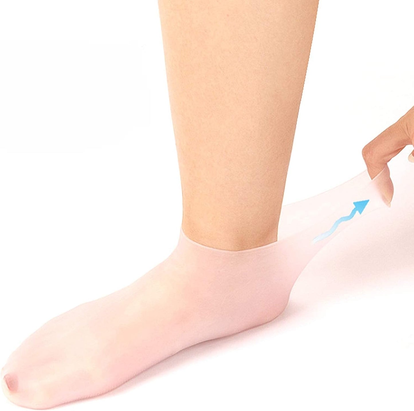 🔥Get 3 items when you buy 1！✨️Enjoy a foot spa anytime anywhere！👣Moisturizing Foot Mask Exfoliating Silicone Socks Beach Protective Socks(3pcs)