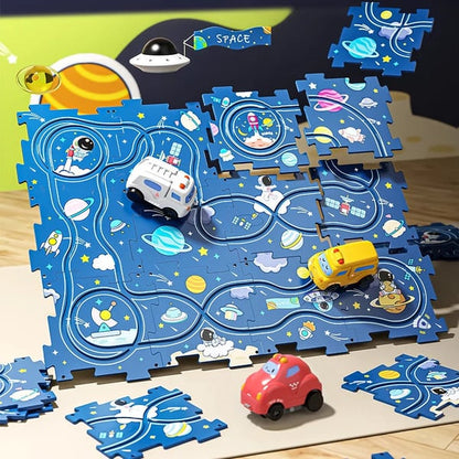 😍49%OFF🎁Best gift for your kids🧩Children's Educational Puzzle Track Car Play Set🧩